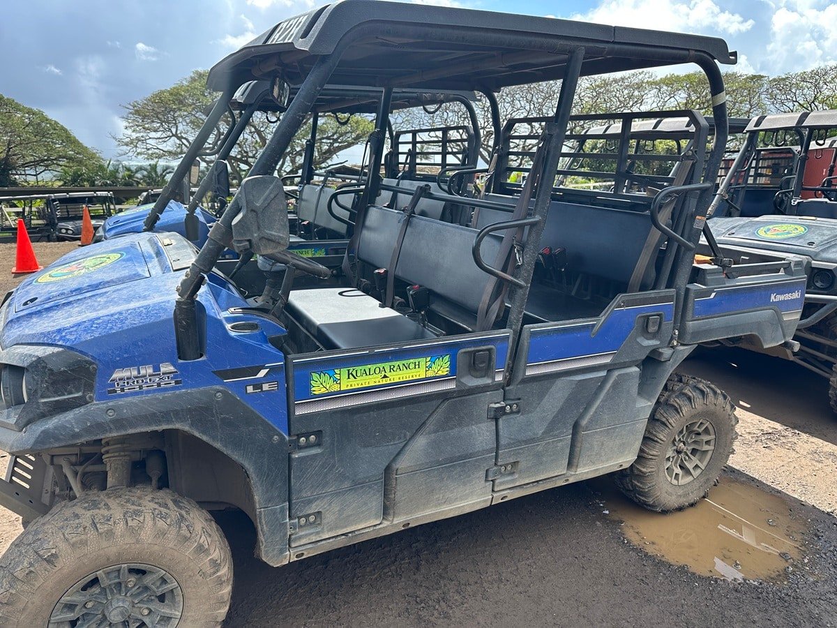 A UTV at Kualoa Ranch.