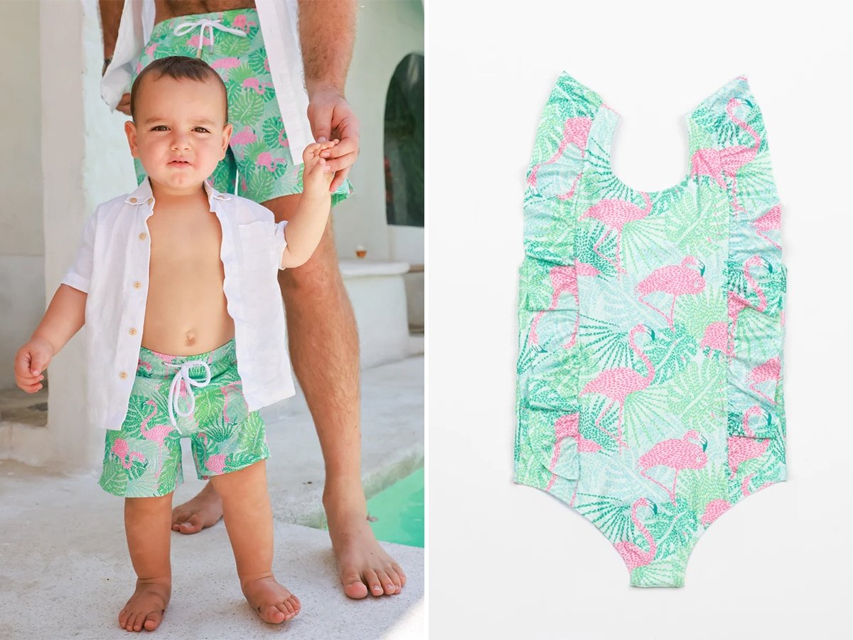 Items from the Kenny Flowers 'The Sunshine State' Family Matching Swimwear collection.