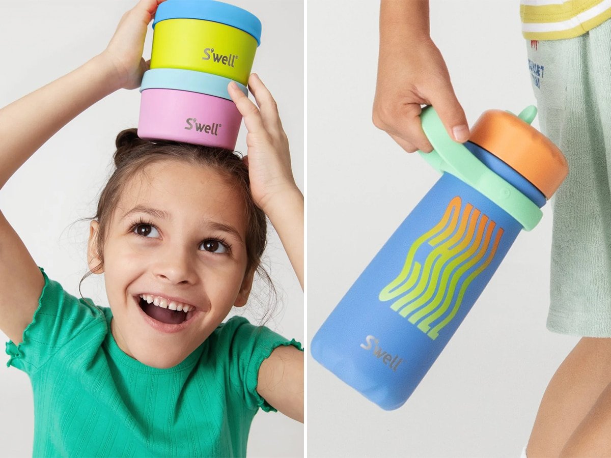 S'well water bottles and food containers for kids.