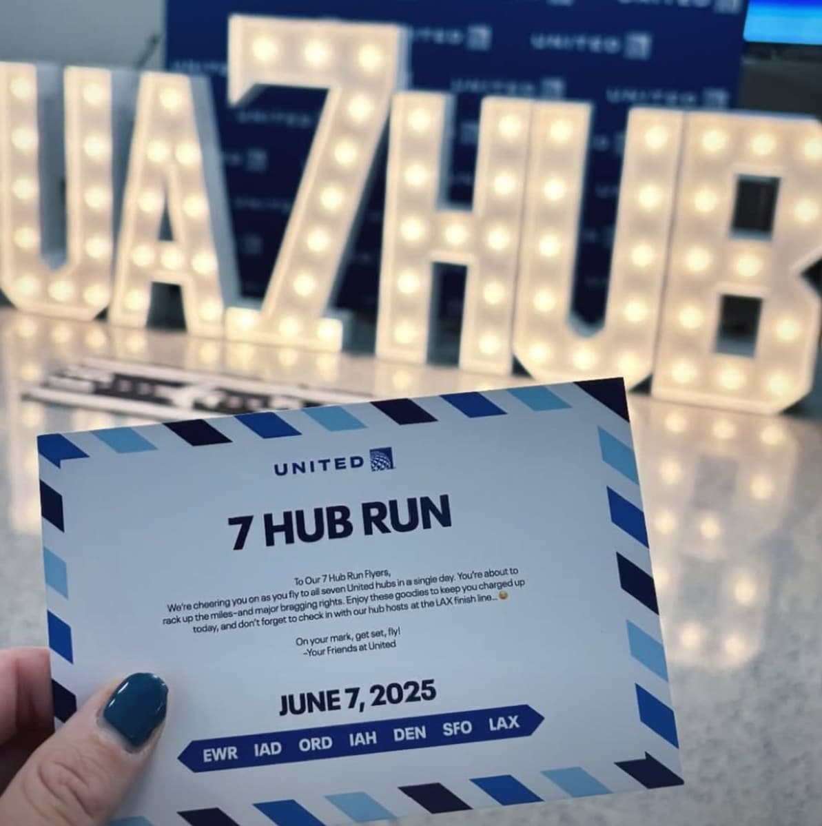 United card for 7 Hub Run