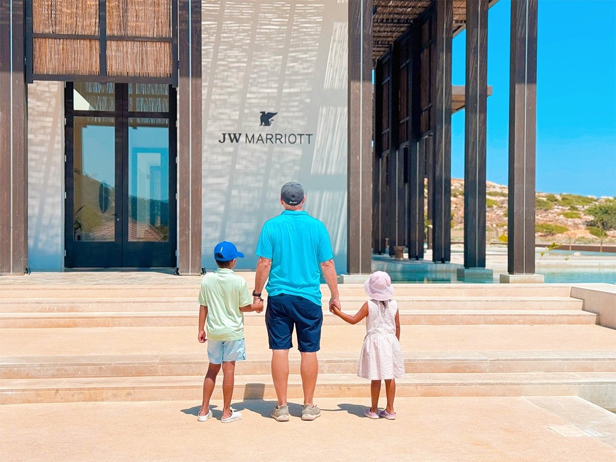 Entrance to the JW Marriott Crete Resort & Spa.