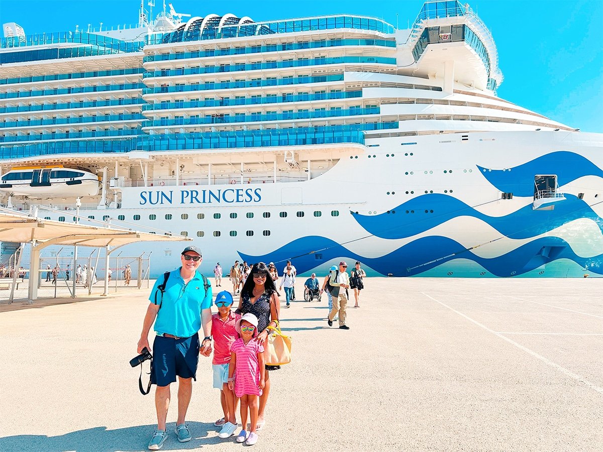 Sun Princess ship in Crete.