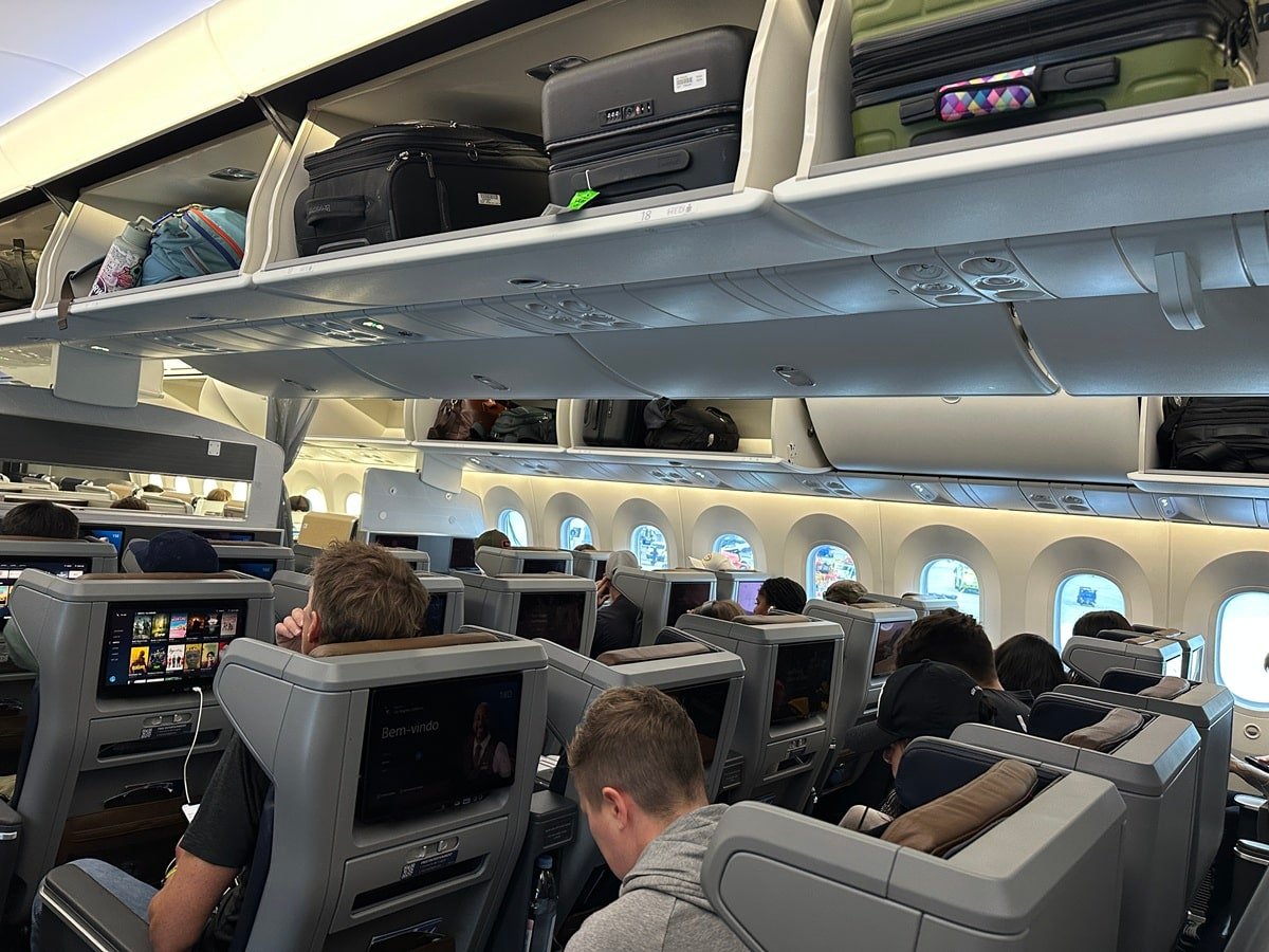 Passengers on a 787-9