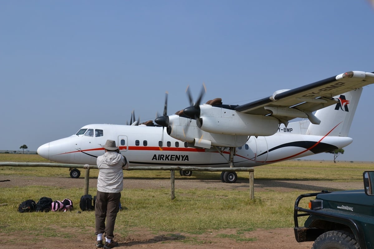 Johnny Jet photographing Air Kenya plane