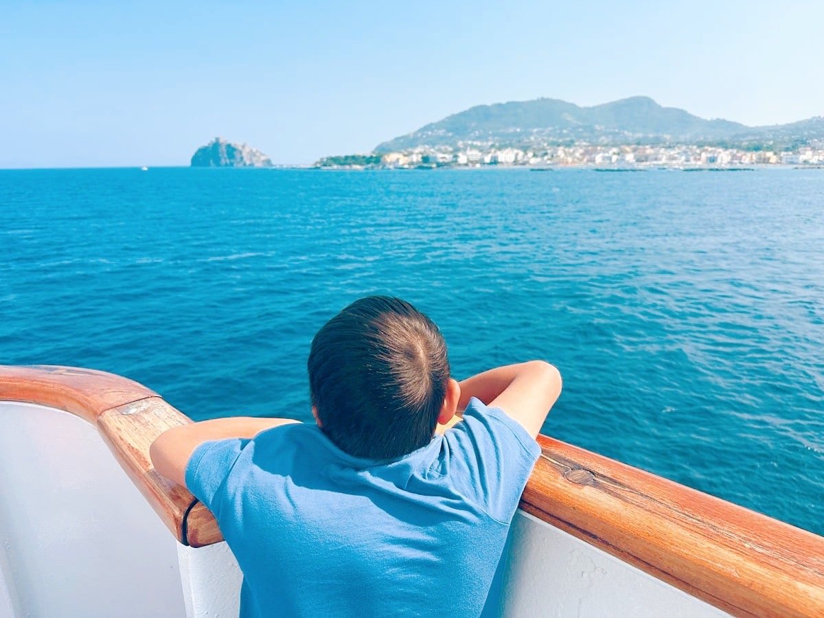 Taking the ferry to Ischia