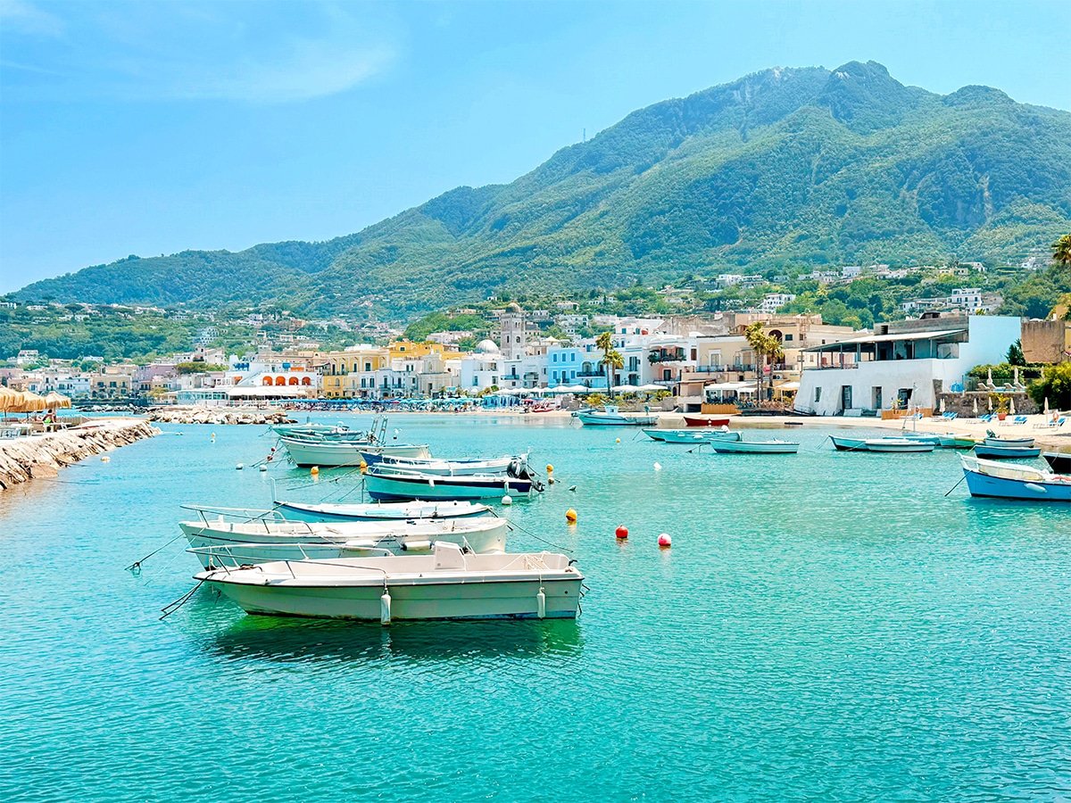 Views of Ischia from the Regina Isabella Hotel.