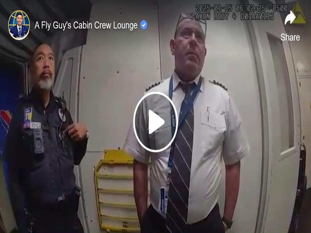 New Bodycam Footage of Southwest Pilot Arrest Goes Viral