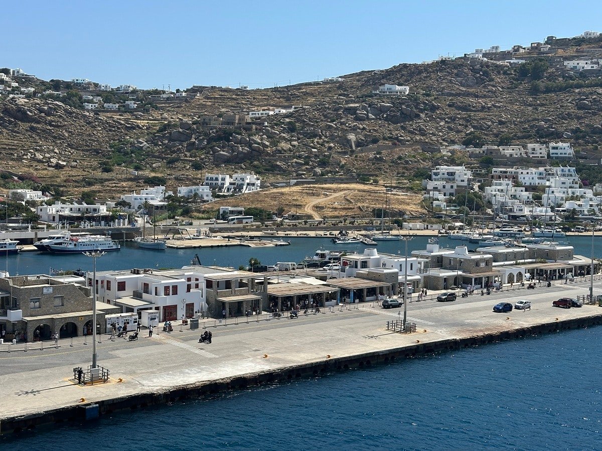 Port in Mykonos, Greece 