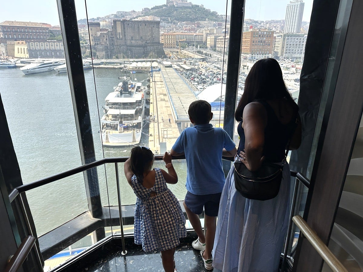 Sun Princess glass elevator
