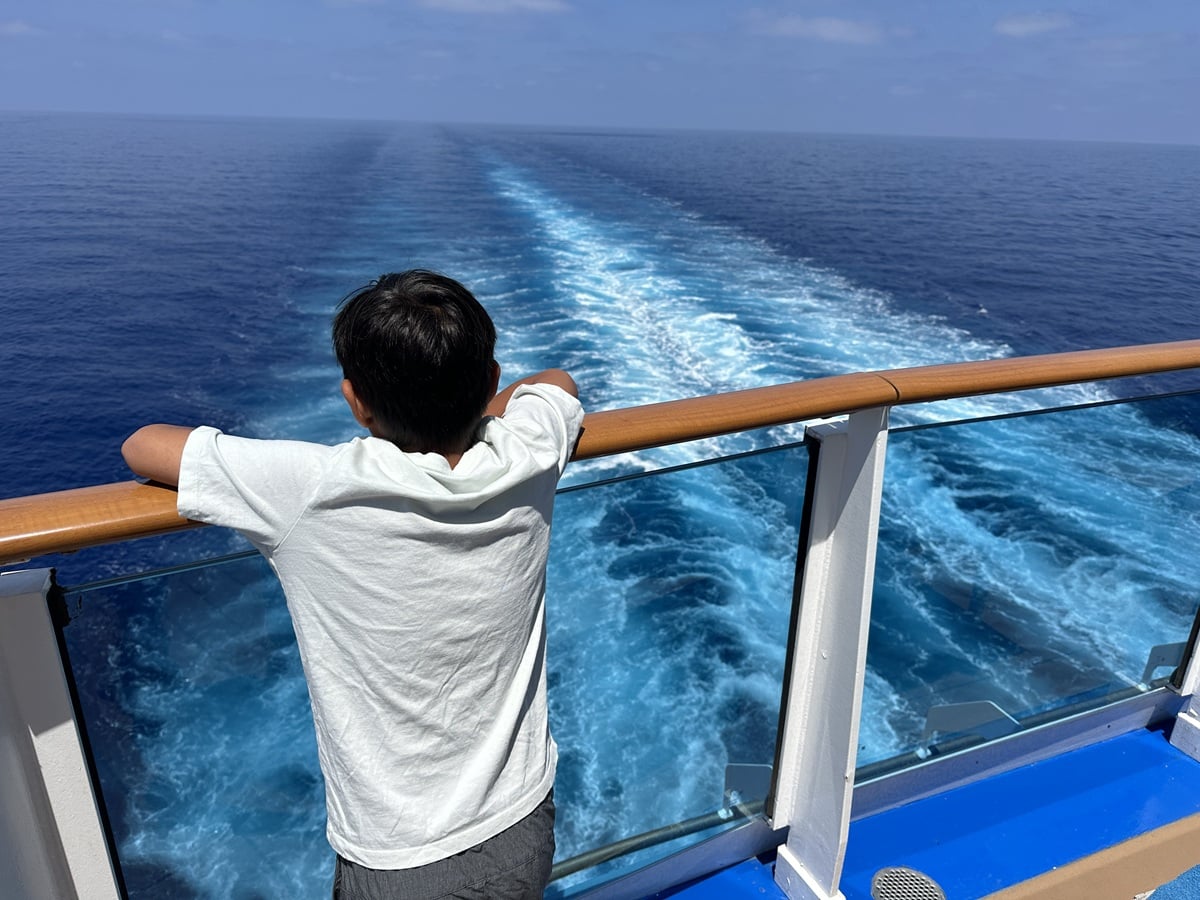 Young boy on Sun Princess 