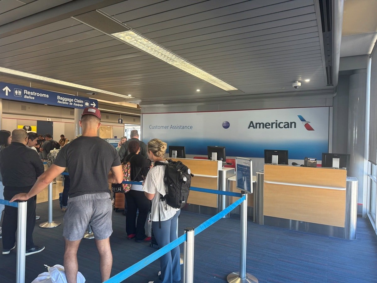 American Airlines Customer Service Desk at ORD on Sept 1, 2025