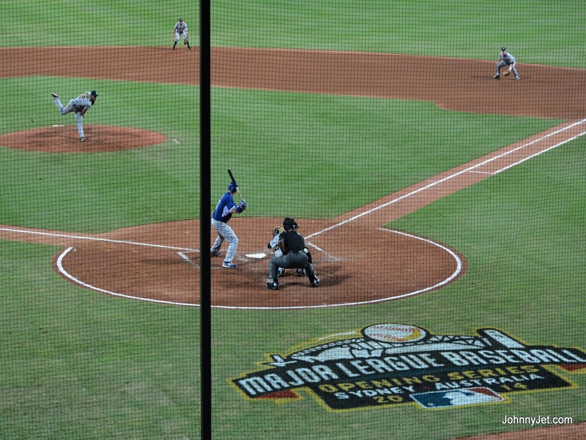 MLB Baseball Sydney Los Angeles Dodgers vs Team Australia SCG 2014 