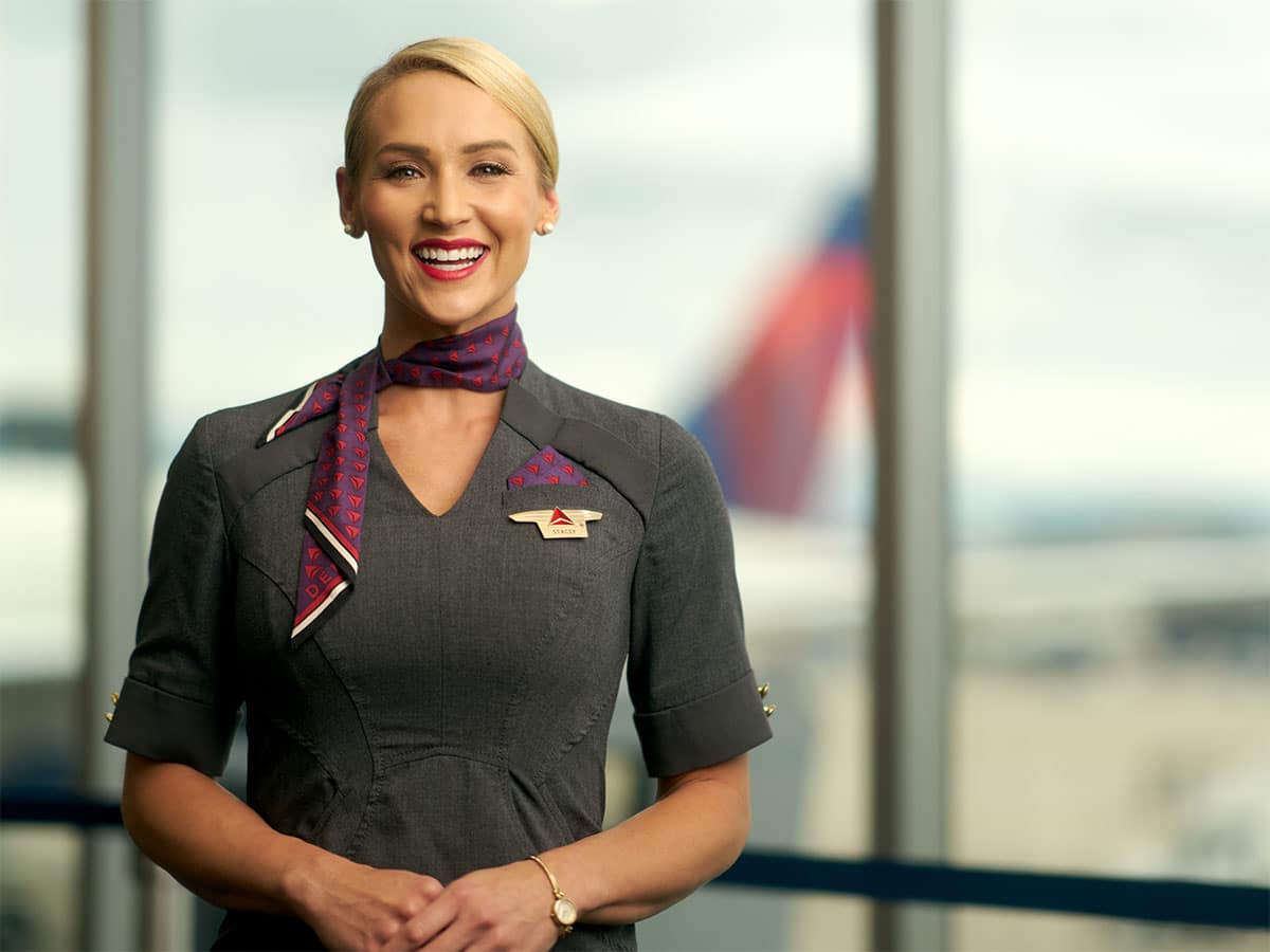 Delta Air Lines flight attendant.