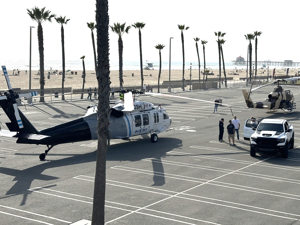 Helicopters at Hyatt Regency Huntington Beach