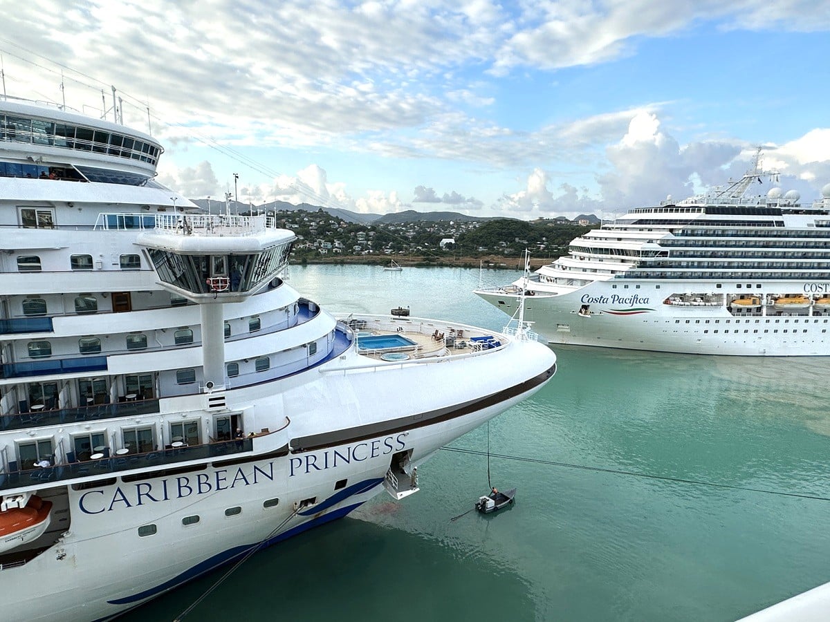 Cruise ships in the Caribbean