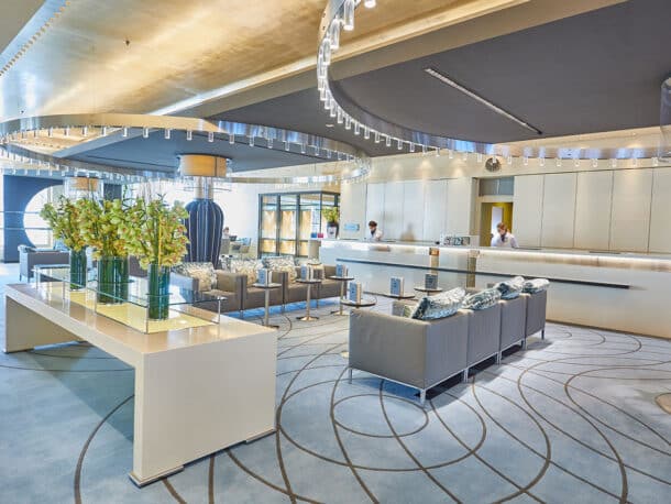 Reception area on Europa 2 [Photo: Hapag-Lloyd Cruises]